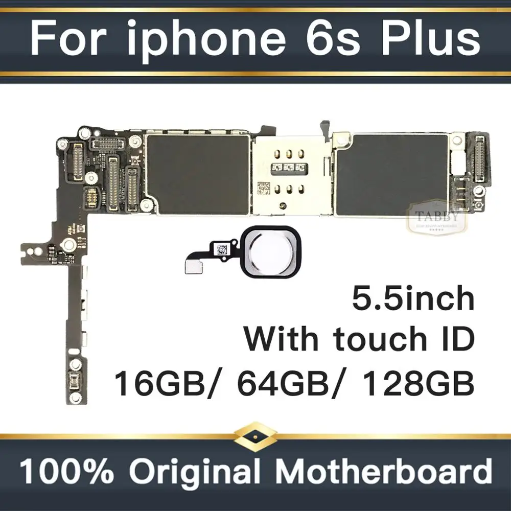 Оригинальная материнская плата для iPhone 6S Plus 5 дюйма Заводская разблокировка с Touch