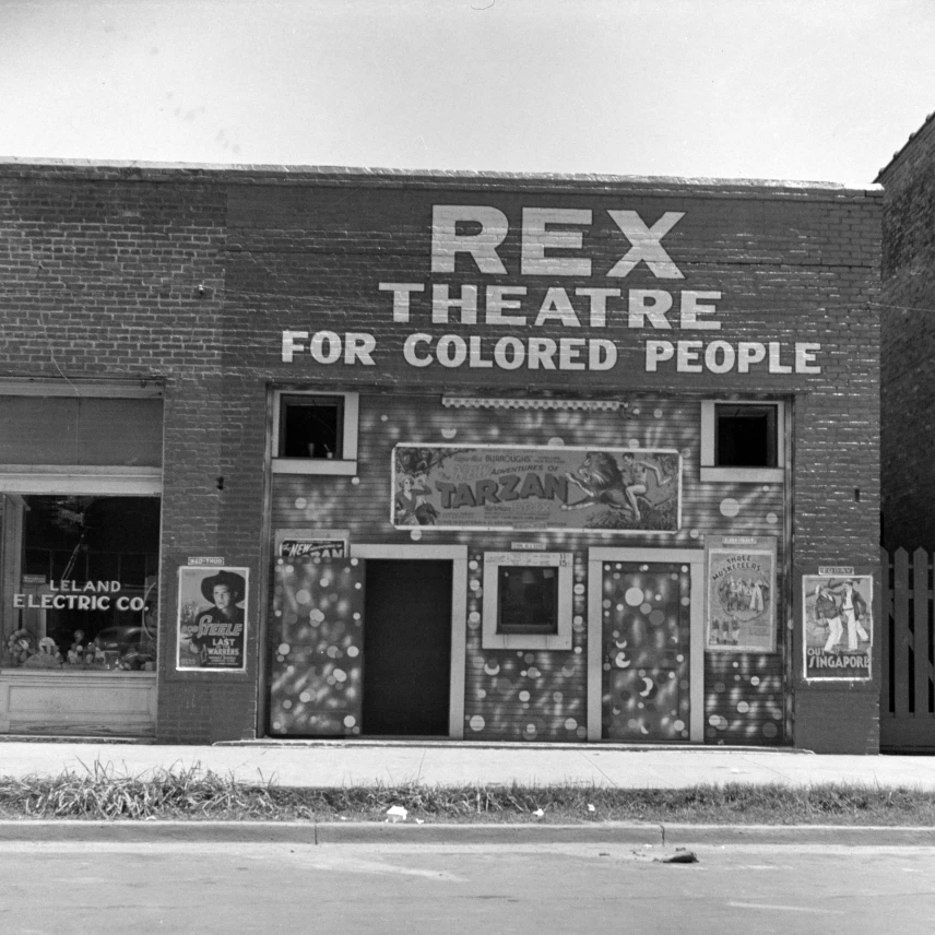 Segregated Movie theater 1937 Poster Print by Science Source (24x18)|Таблички и знаки| |