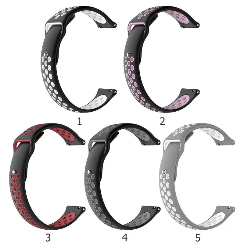 Силиконовые часы браслет ремешок Замена для TicWatch E2 S2 различные цвета Выбор Мода