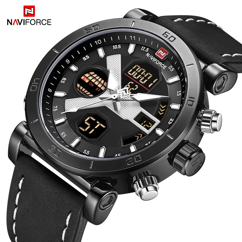 2018 новый топ Элитный бренд Для мужчин спортивные часы NAVIFORCE модные кварцевые