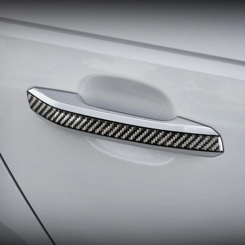 Наклейки на дверную ручку из углеродного волокна для Audi a4 b9 R S4 LHD RHD 2017 2018