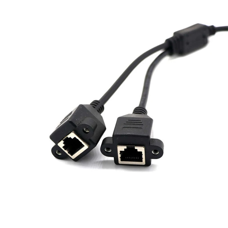 Топ Rj45 1 штекер 2 женский порт Ethernet сетевой кабель разветвитель удлинитель