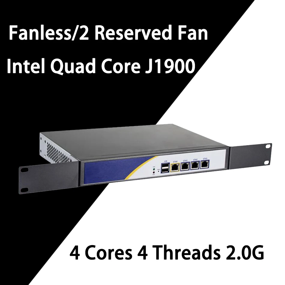Брандмауэр Mikrotik Pfsense сети VPN Security Appliance маршрутизатора ПК Intel 4 ядра J1900 [HUNSN RS17]