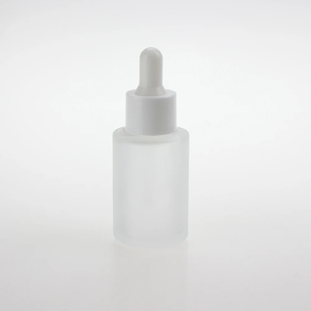 wholesale 100pcs 30ml empty frosted glass bottle with dropper, liquid essential oil glass dropper bottle