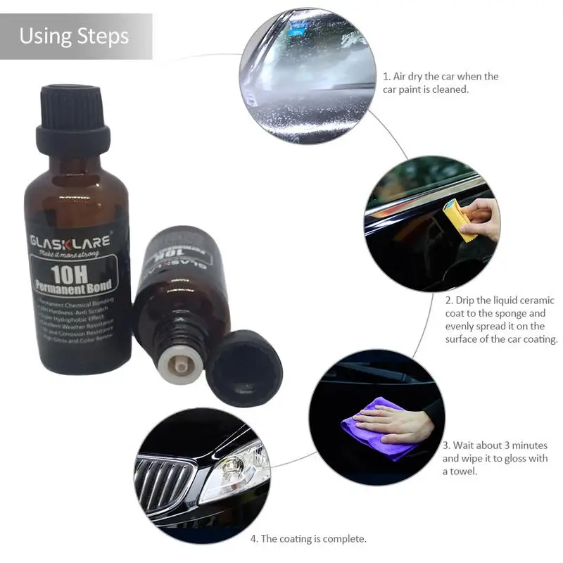 Новый стиль 50 мл 10H нано автомобильное покрытие кристаллическое пленка кристалл