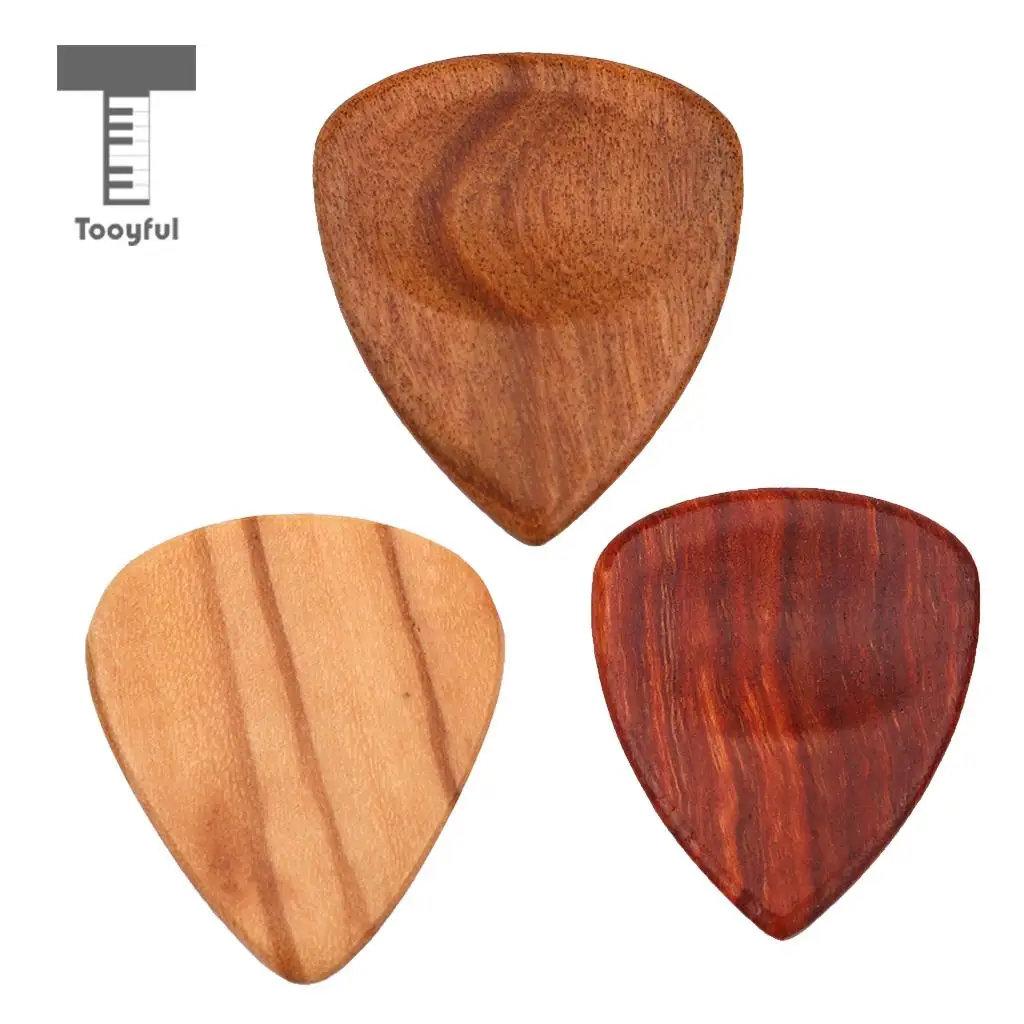 3 шт CHACATE PRETO/оливковое дерево зернистая гитара Pick Plectrum для акустической