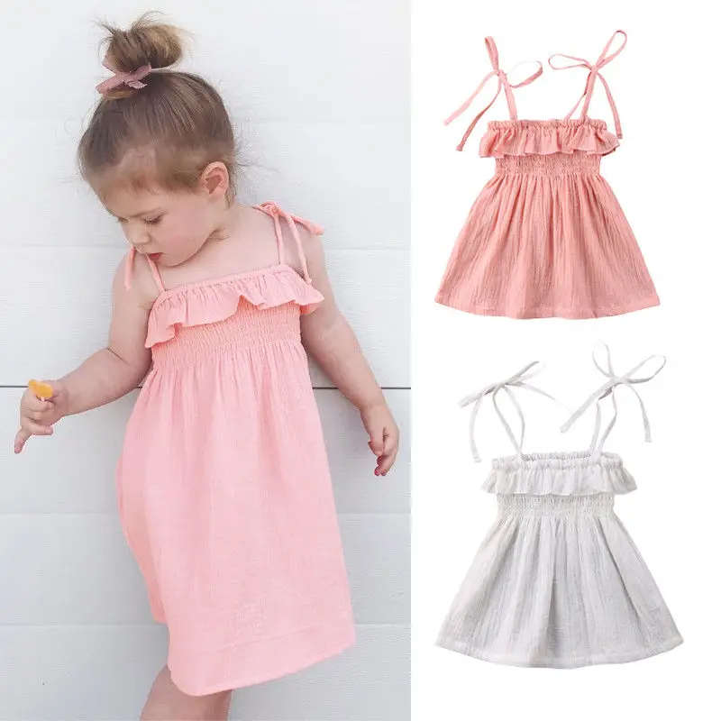 Pudcoco Girl Dress Toddler Kids Baby Girls Summer Princess Party Wedding Tutu Dresses 6M-4T | Детская одежда и обувь