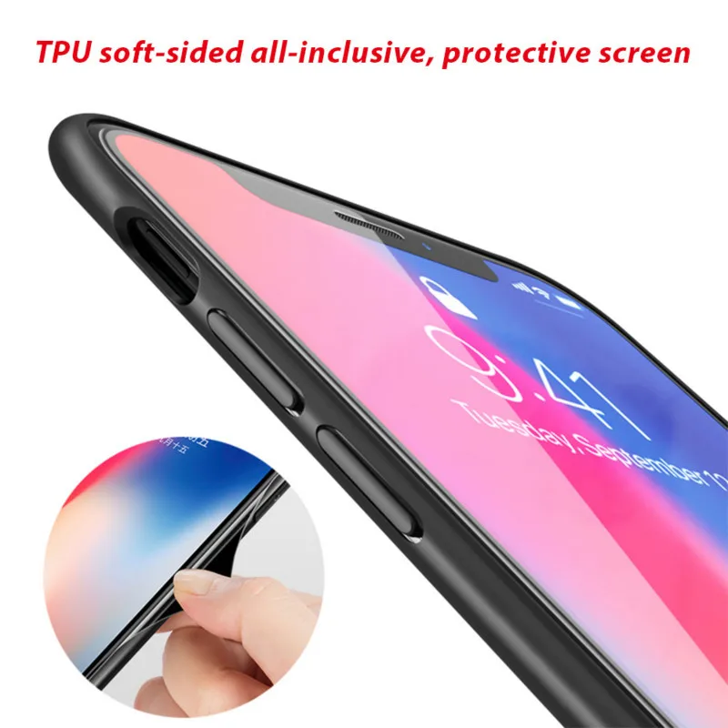 Звездный чехол из закаленного стекла для телефона iphone 8 plus Xr X тонкий Iphone xs max 7