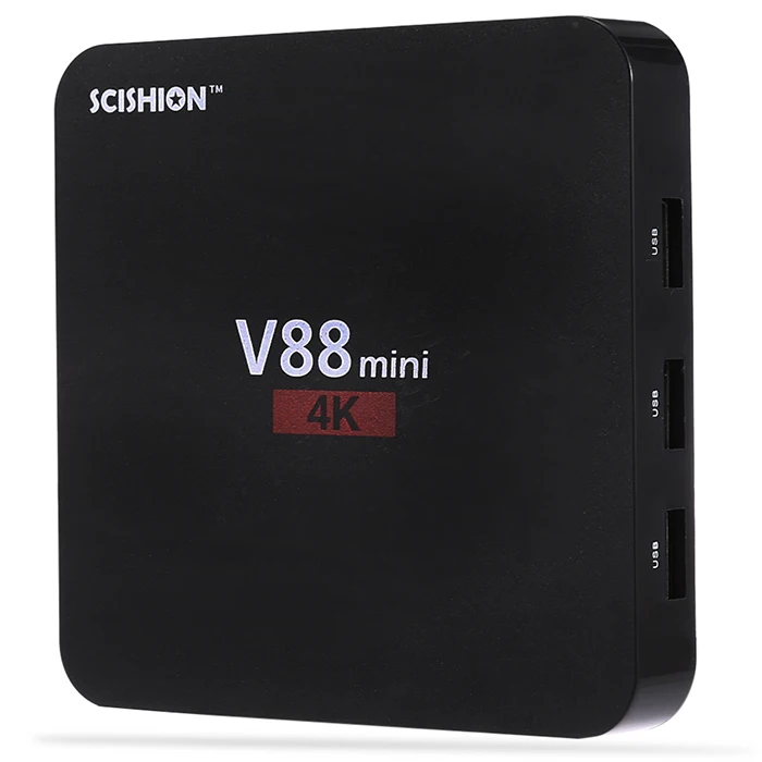 SCISHION V88 мини ТВ коробка 1 ГБ 8 RK3229 4 Core Android 6 0 HDMI 2 ГГц Wi Fi H.265 медиаплеер