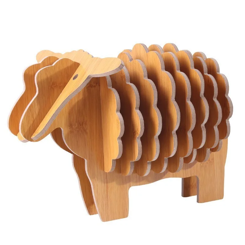 Горячая Распродажа Нескользящие подставки для напитков в форме коровы