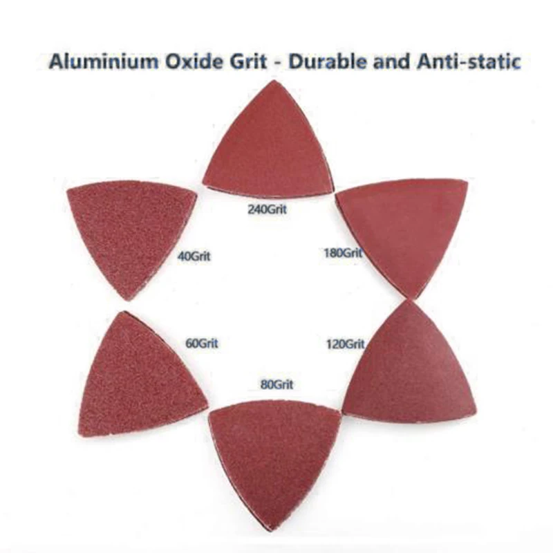 60 шт. треугольные шлифовальные колодки для осциллирующих многоинструментных