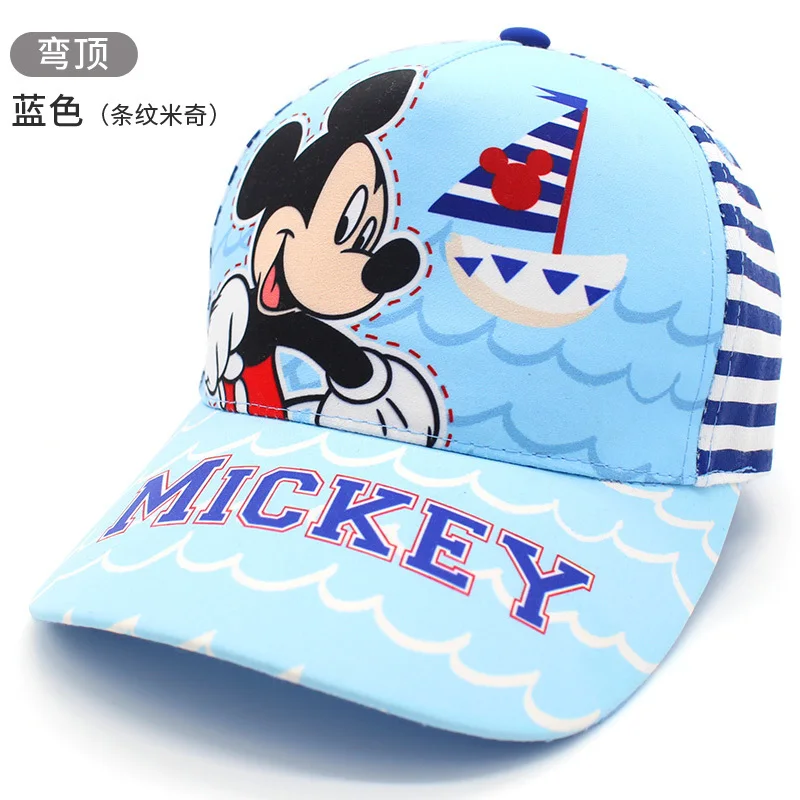 

Disney Children Hat Mickey Mouse Cap Fashion Cartoon Kids Hat Outdoor Wear Cotton Sunhat Breathable Visor Shade Baseball Cap