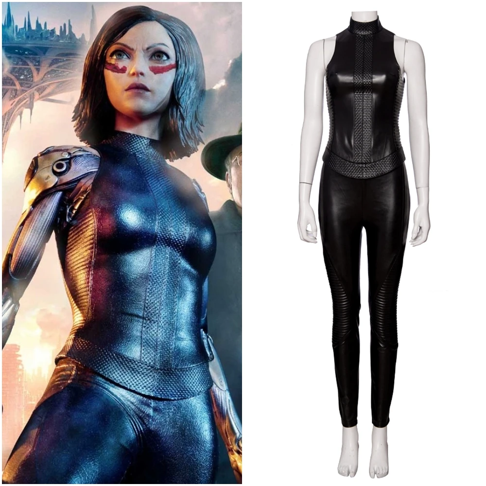 

Женский костюм для косплея Alita Battle Angel Alita, костюм на Хэллоуин