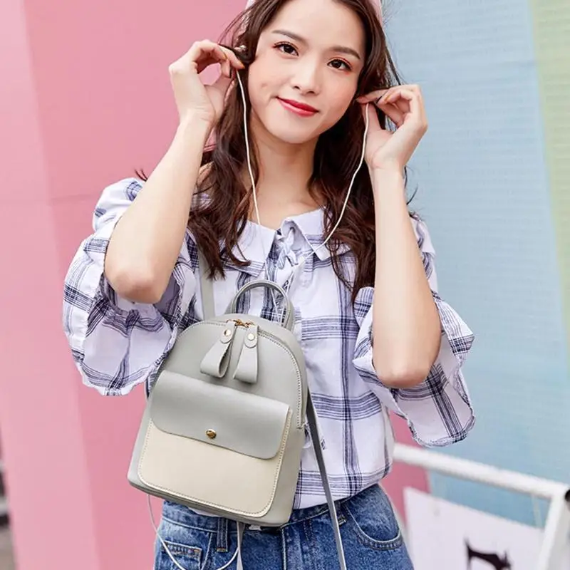 Простой рюкзак популярного цвета женские дорожные сумки через плечо из