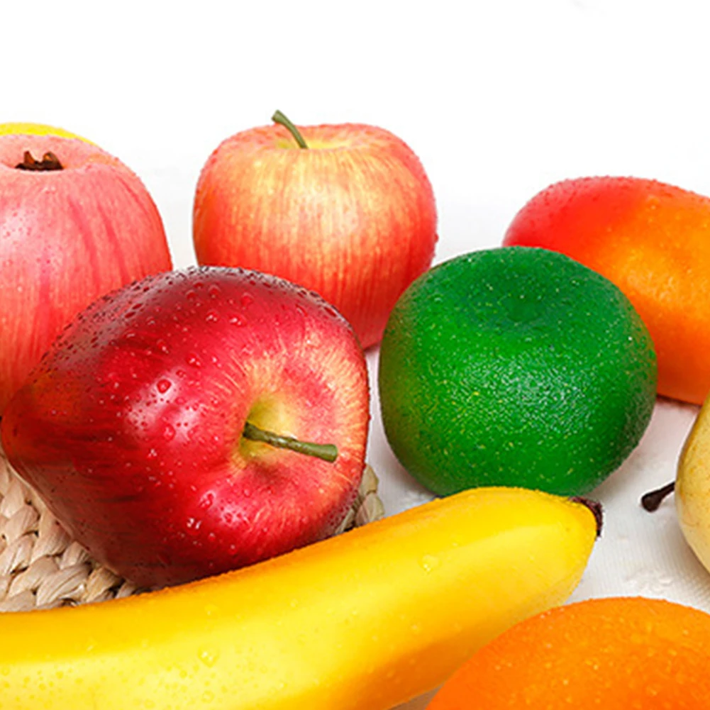 Искусственные растения ненастоящие фрукты 12 шт. ассорти фруктовый набор