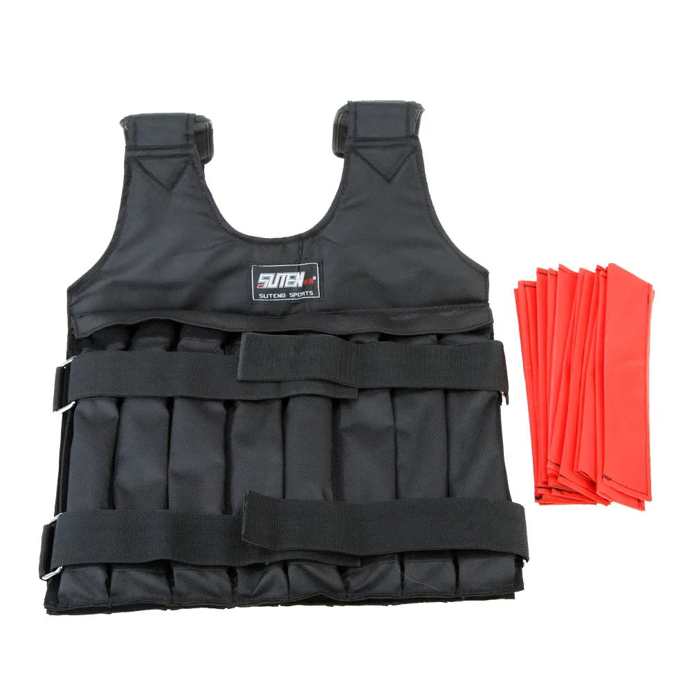 Adjustable Vest Max Loading 20kg Weight Jacket Exercise Boxing Training Waistcoat Invisible Weightloading Sand Clothing | Спорт и