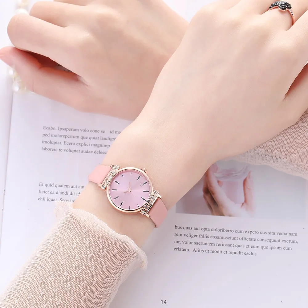 Роскошные Брендовые женские кожаные Наручные часы модные крутые Relogio спортивные