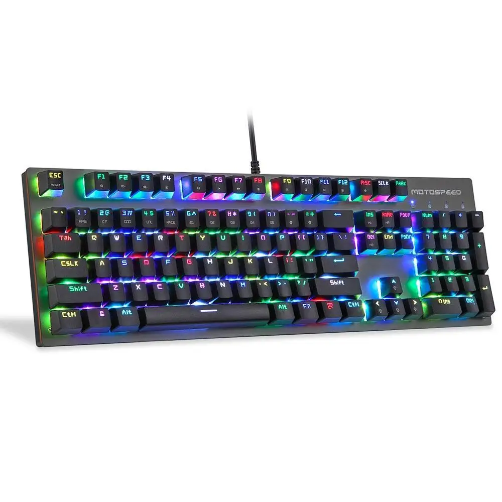 Motospeed CK89 NKRO USB Проводная RGB подсветка игровая Механическая 1 x клавиатура
