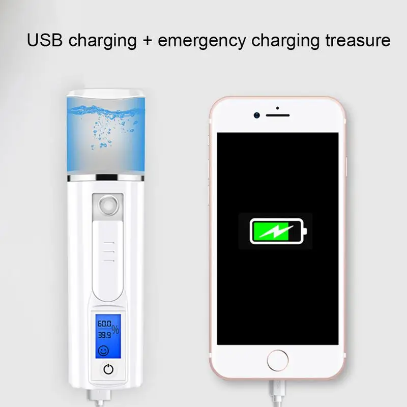 40 мл паровой аппарат для лица Нано опрыскиватель Портативный Холодный спрей