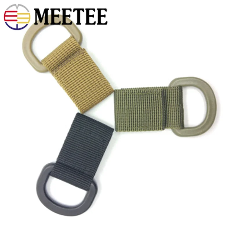 Meetee 3 шт. открытый d тип карабин нейлоновая тесьма Пряжка многофункциональный