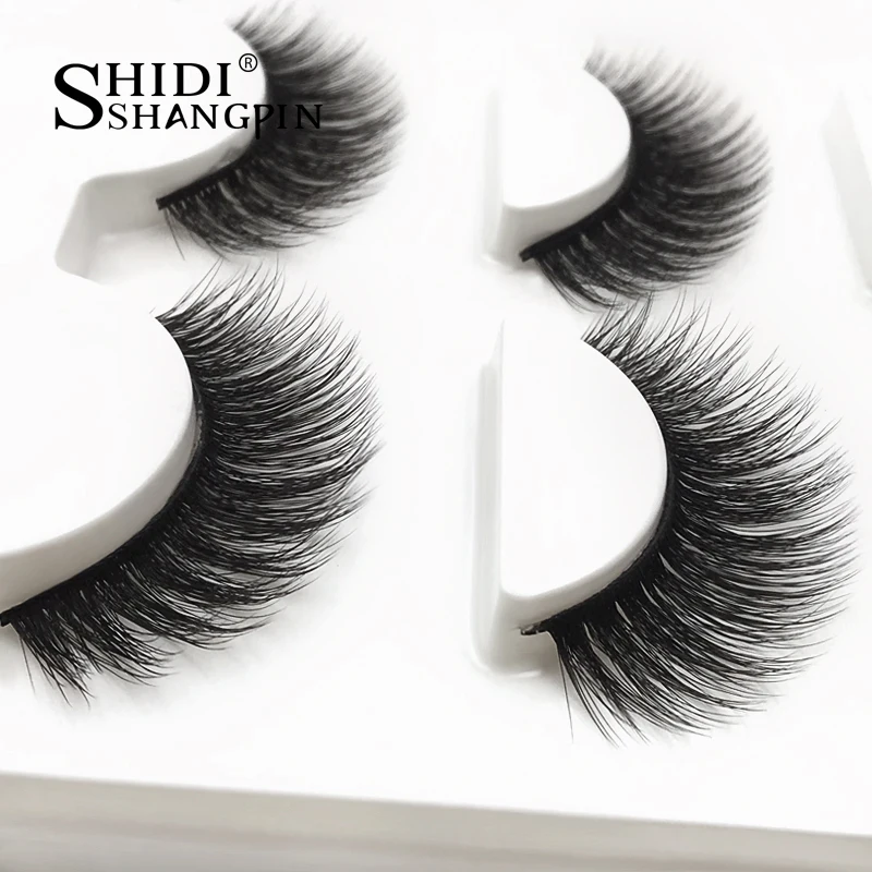 Новый 3 пары Длинные Накладные ресницы натуральный 3d норки lashes Макияж hand made