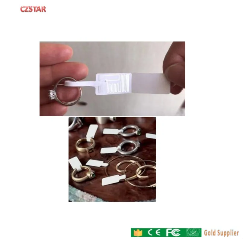 Заказная печать 1 см 5 метров большой диапазон gen2 УВЧ бумажная Ring rfid тег