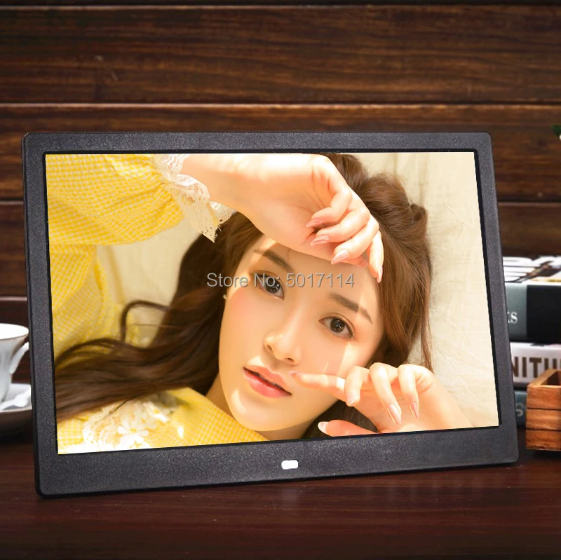 15 дюймов светодиодный HD 1280*800 полнофункциональная цифровая фоторамка