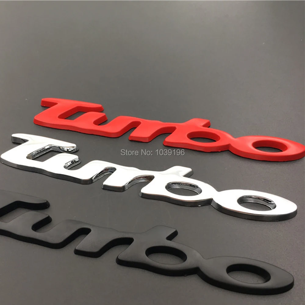 Новый Стайлинг автомобиля Turbo Boost загрузка увеличения 3D металлический хром