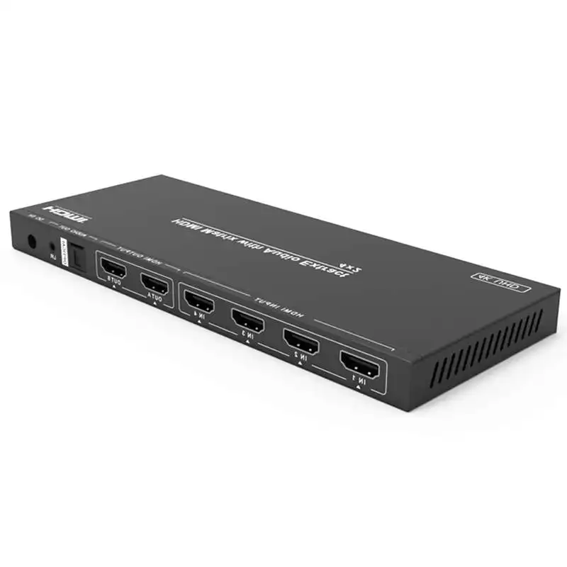 Hdmi сплиттер переключатель 4K конвертер UHD 4X2 матрица с аудио экстрактом оптический
