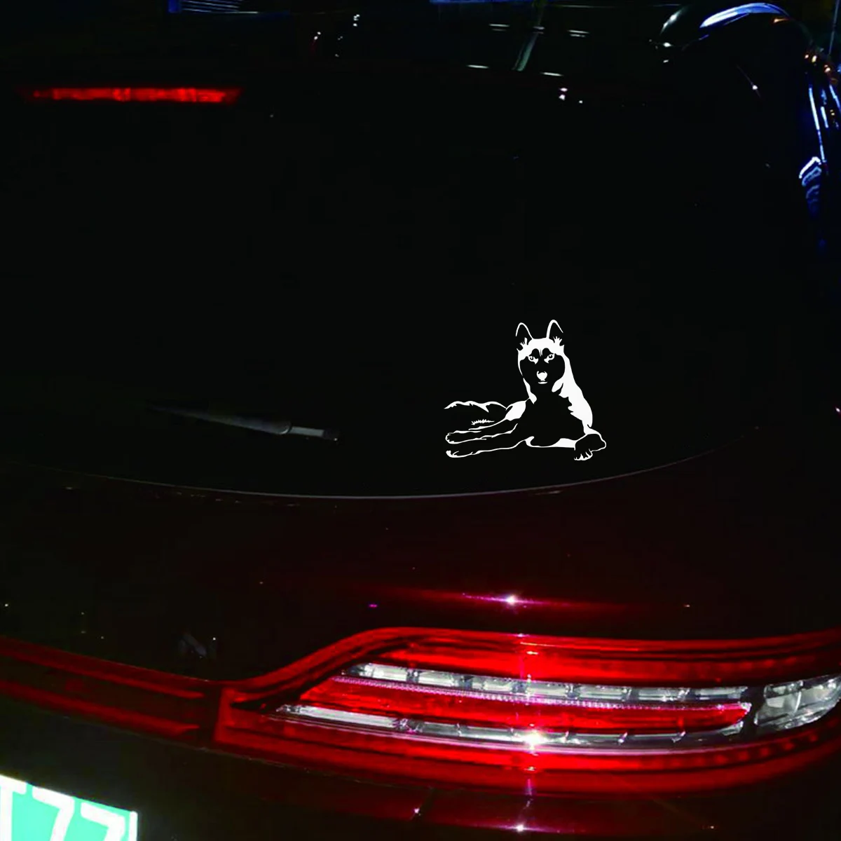 Забавная наклейка для автомобилей животных собак Huskie наклейки автомобиля