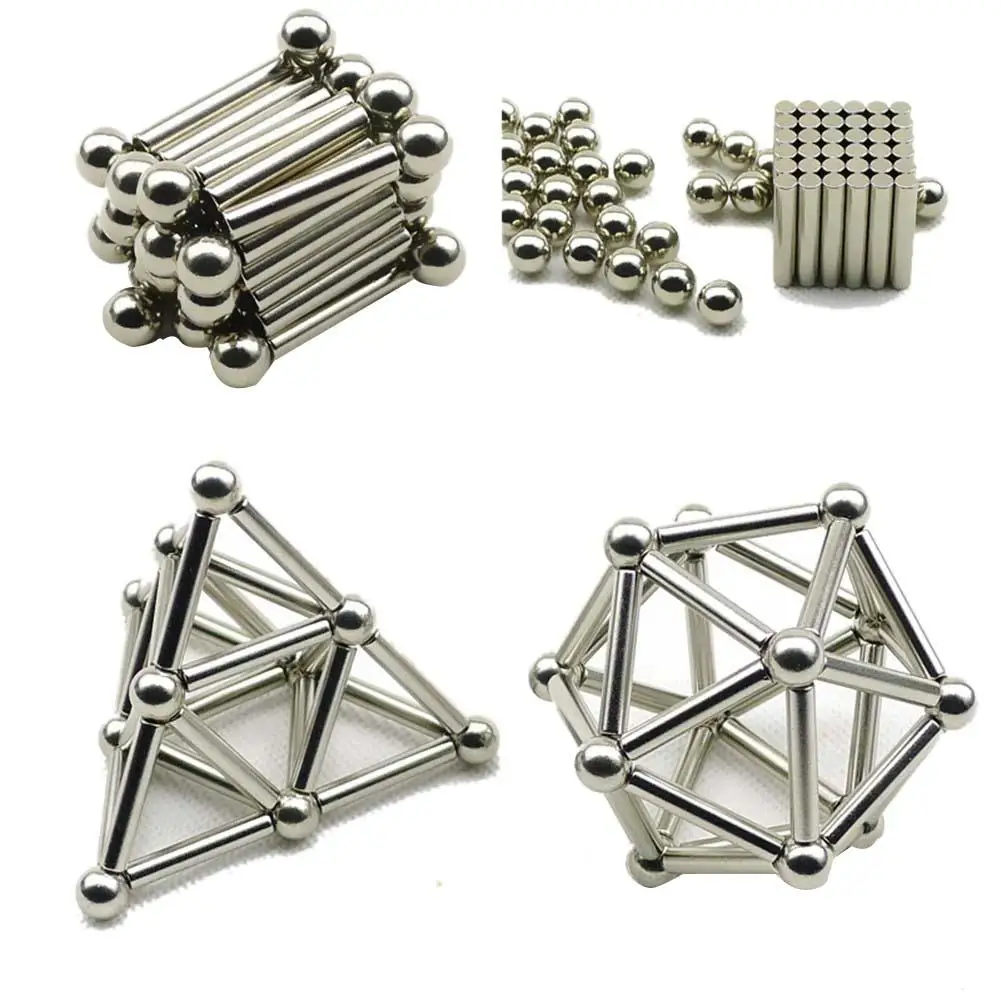 Инновационные Buckyballs 36 шт. магнитные палочки и 27 стальные шарики игрушечные