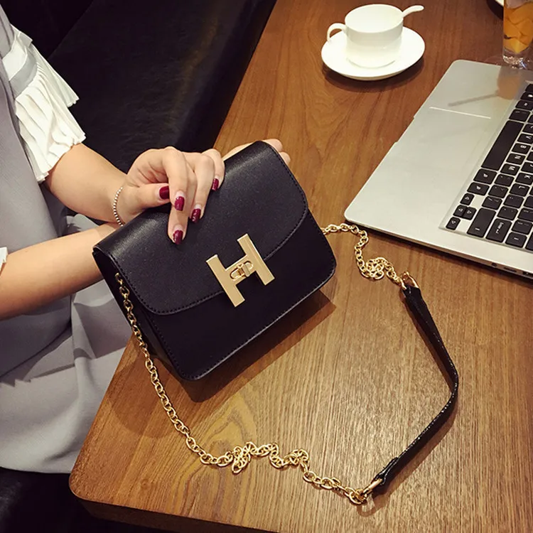 2019 Letter Chains Summer Woman Bag Chain Package Maɺm Single Shoulder Oblique Satchel Diagonal B099 | Багаж и сумки