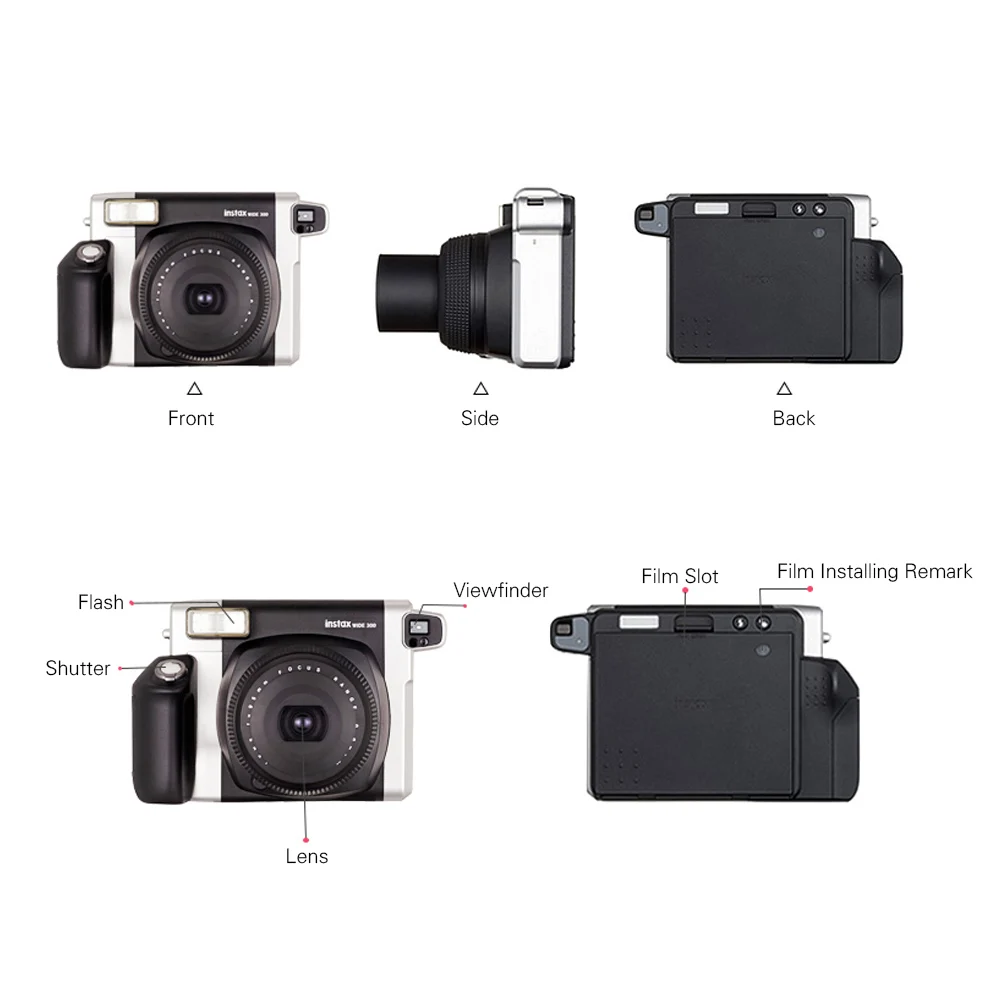 Пленка Fujifilm Instax WIDE300 широкий формат изображения с аккумулятором наручный ремешок