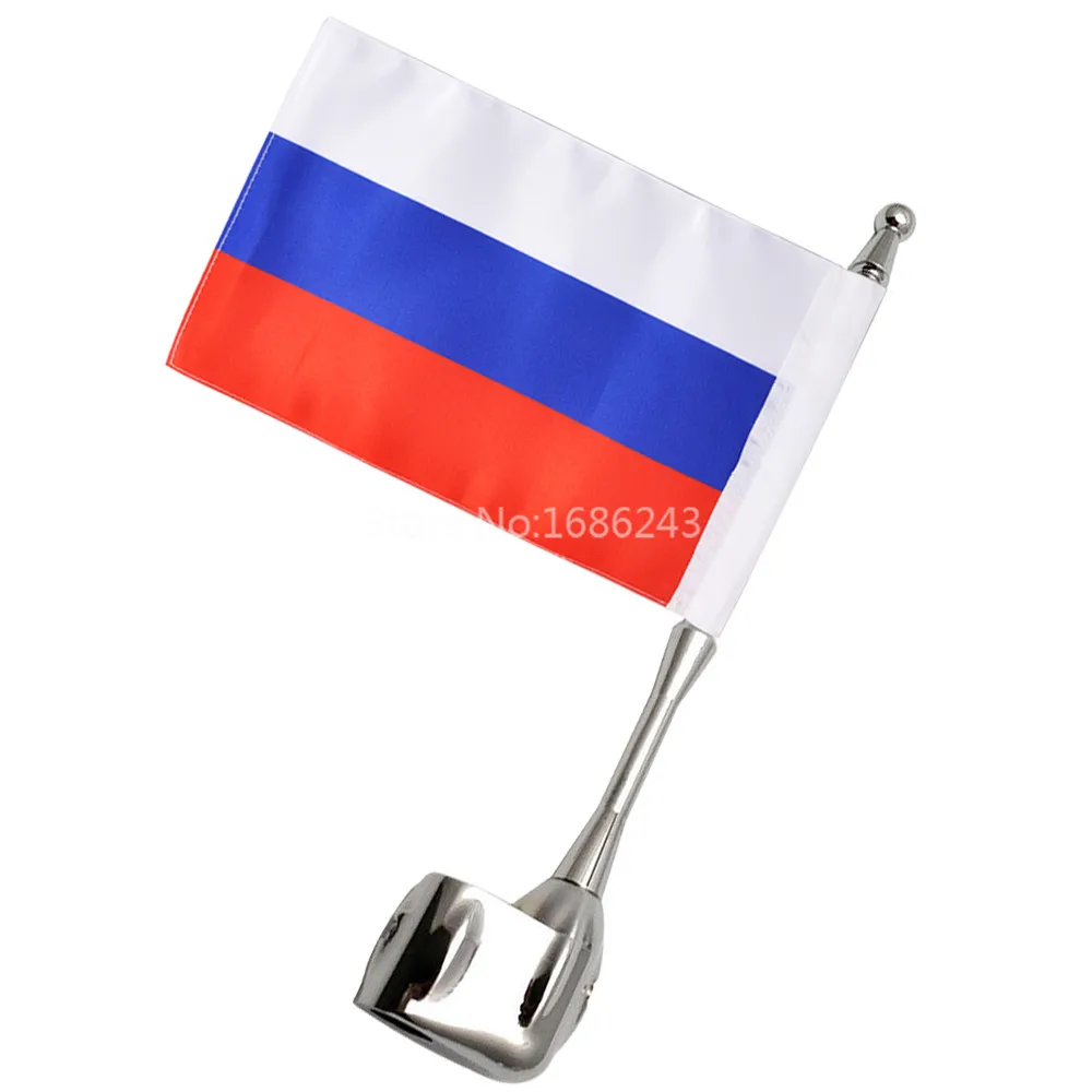Мотоциклетная стойка для багажа антенна вертикальный священный Русский Флаг Honda