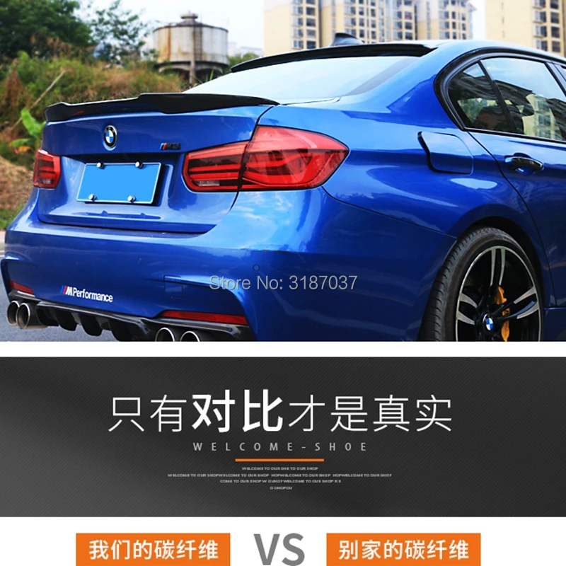 Для BMW M3 320i 320li 325li 328i F30 F35 Roo ABS пластиковая Неокрашенная искусственная Задняя