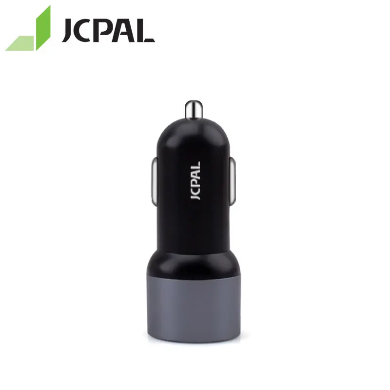 JCPAL болт 30 Вт автомобильное зарядное устройство с двойным портом QC3.0 18 и 2.4A USB