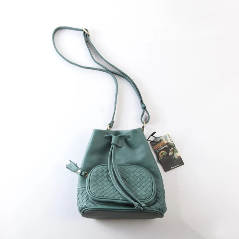 Чистая кожа Королевство Pull Rope ведро портфель с одной лямкой длина день хан Jianyue