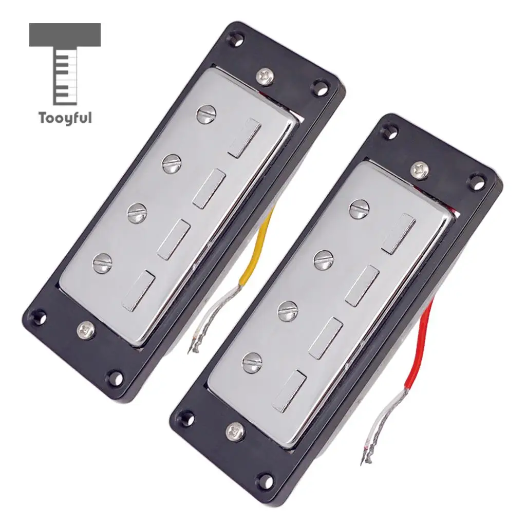 2 шт. набор пластиковых электрогитар Humbucker пикапы с мостовой шеей черной рамкой