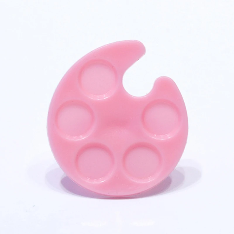 4 цвета пластиковая палитра для дизайна ногтей мини-кольцо пальцев прямоугольная