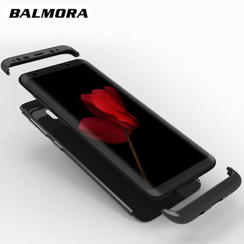 Balmora For Samsung Galaxy S8 S9 Plus Case 360 Degree Full Cover S6 S7 Edge Hard 3 In 1 Protective Cases |