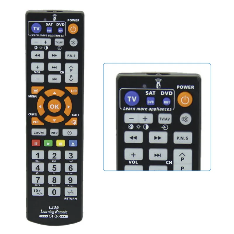 Smart IR Universal Remote Control With Copy Learn Function Replacement Controller L336 for TV CBL DVD SAT | Электроника