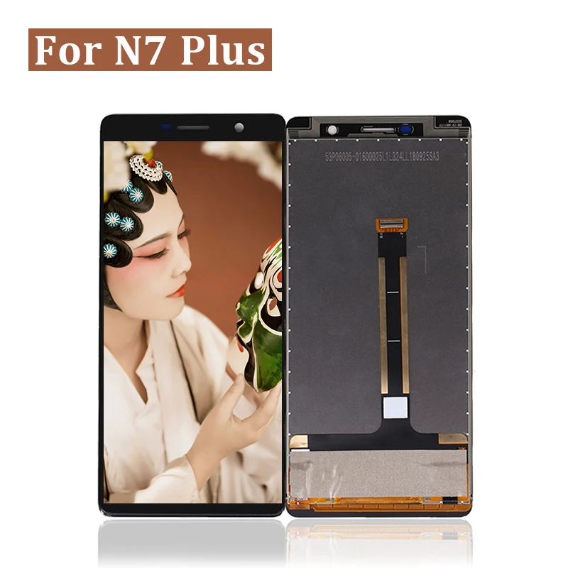 ЖК дисплей для Nokia 7 plus дигитайзер сенсорного экрана стекло в сборе дисплея E7 Plus