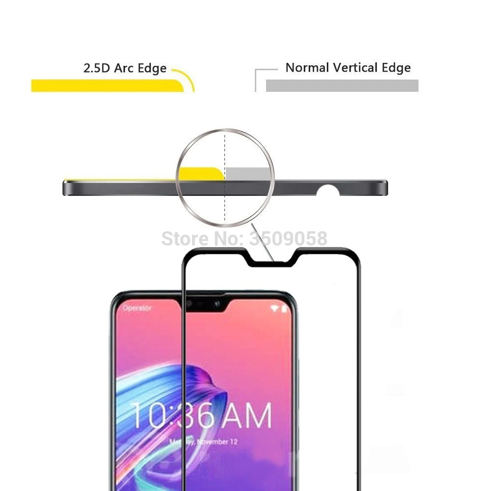 Защитное стекло для asus zenfone max pro m2 zb631kl zb633kl защита экрана закаленное пленка maxpro m1
