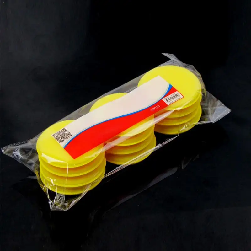 

12 Pieces Car Vehicle Wax Polish Foam Sponge Hand Soft Wax Yellow Sponge Pad/Buffer For Car Detailing Care Wash Clean Tool