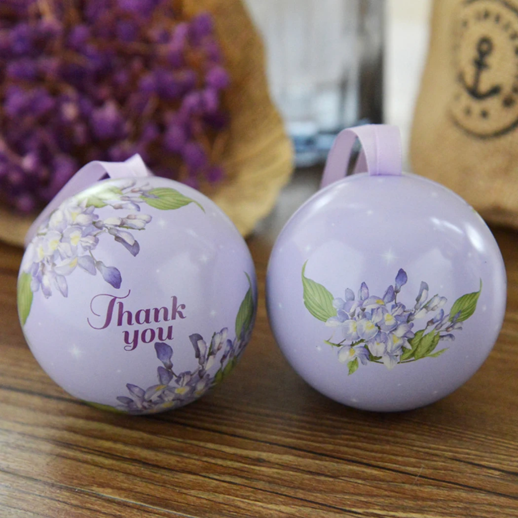 

Love Tree Wedding Candy Box Set Wedding Tinplate Candy Box Creative Spherical Wedding Candy Bag Wedding Decoration Supplies