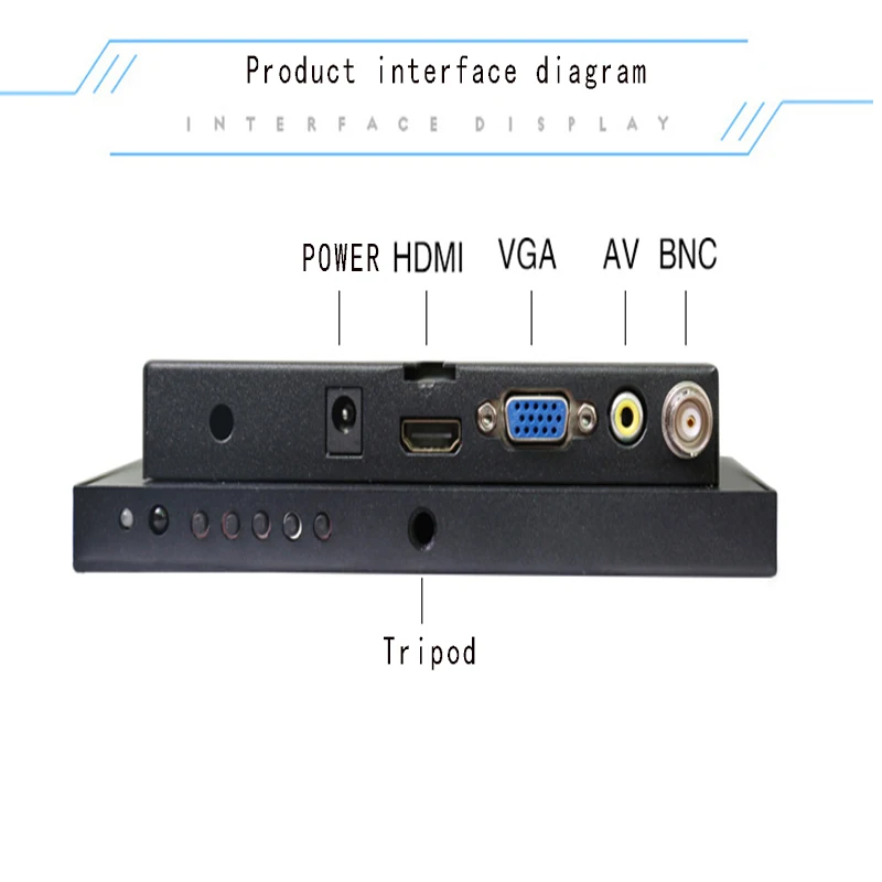 7 дюймовый промышленный ЖК монитор компьютера HDMI hd AV VGA BNC вход экран|monitor hdmi|industrial