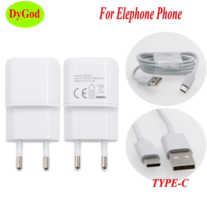 Для Elephone Soldier P11 S8 Z1 USB адаптер быстрой зарядки + TYPE C usb кабель Зарядное устройство