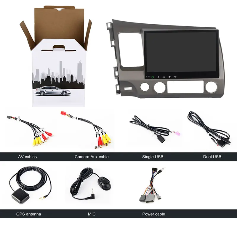 10 2 &quotРадио Android 5 1 автомобильный dvd плеер для Honda Civic 2006 2007 2008 2009 2010 2011 с