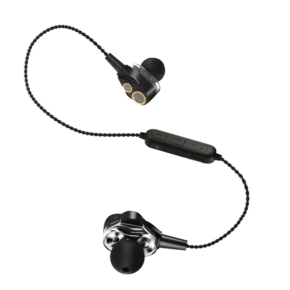 Новые беспроводные Bluetooth наушники с кнопкой управления Поддержка спортивный