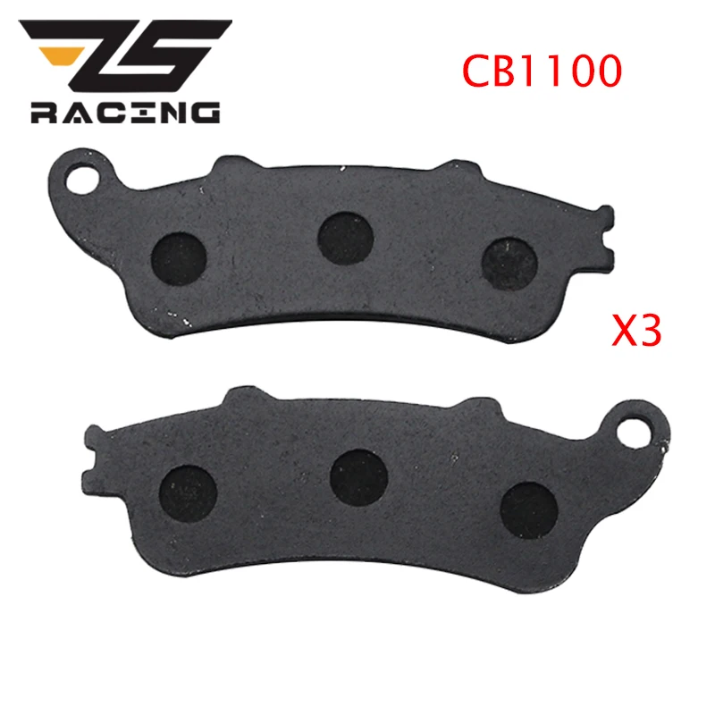 ZS гоночный мотоцикл тормозные колодки Набор для Honda CB1100 1997 1998 1999 2000 2001 2002 2003 2004 2005